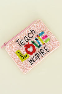 "Teach LOVE Inspire" coin purse