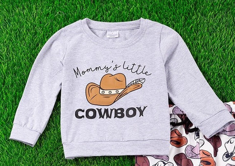 "Mommy's little Cowboy" Long Sleeve Tee