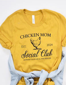 "Chicken Mom Social Club" Tee