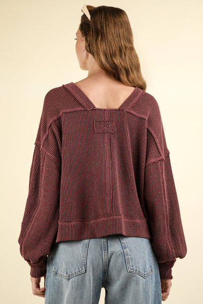 Wine Oversize Top