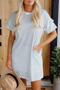 Ruffle Sleeve T-Shirt Dress