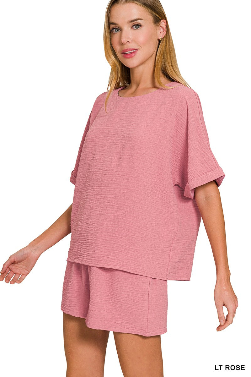 Dusty Rose 2 Piece Set