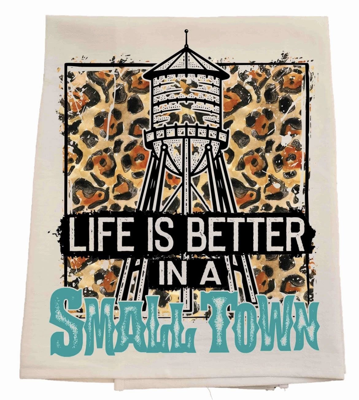 Life is Better In A Small Town Cup Towel