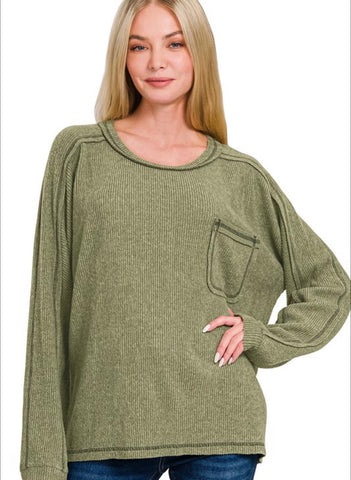 Brushed Hacci Sweater