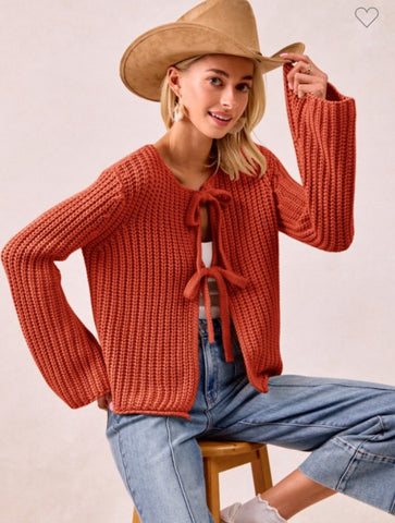 Rust Gauge Sweater