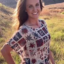 Patchwork Patriotic Top