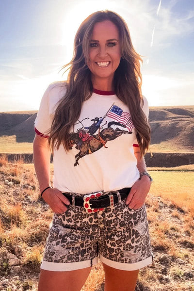 Patriotic Ringer Tee