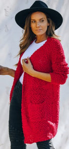 Red Popcorn Sweater
