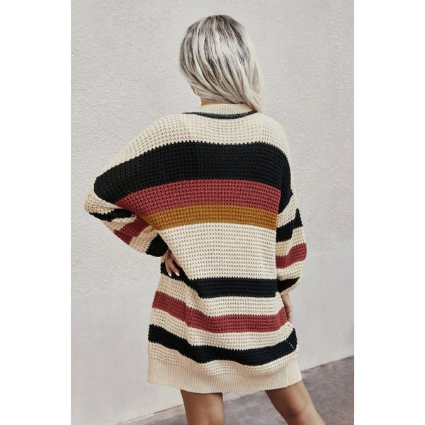 Tri colored sweater