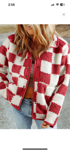 Red & White Checked Jacket