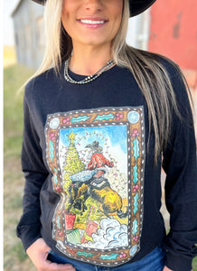 Western Santa Sweatshirt