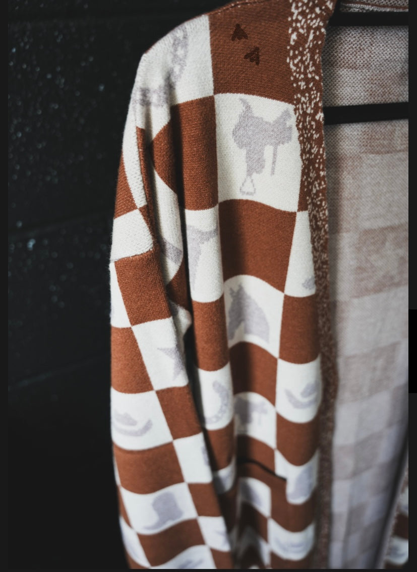 Western Block Cardigan
