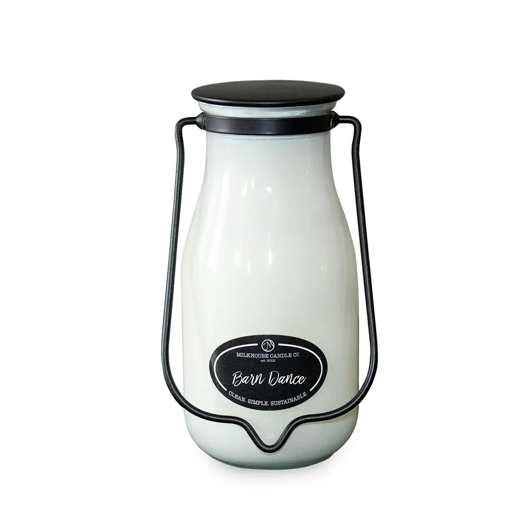 14oz. Barn Dance scented Milk Bottle Candle